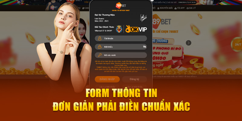 Form thông tin đơn giản phải điền chuẩn xác 