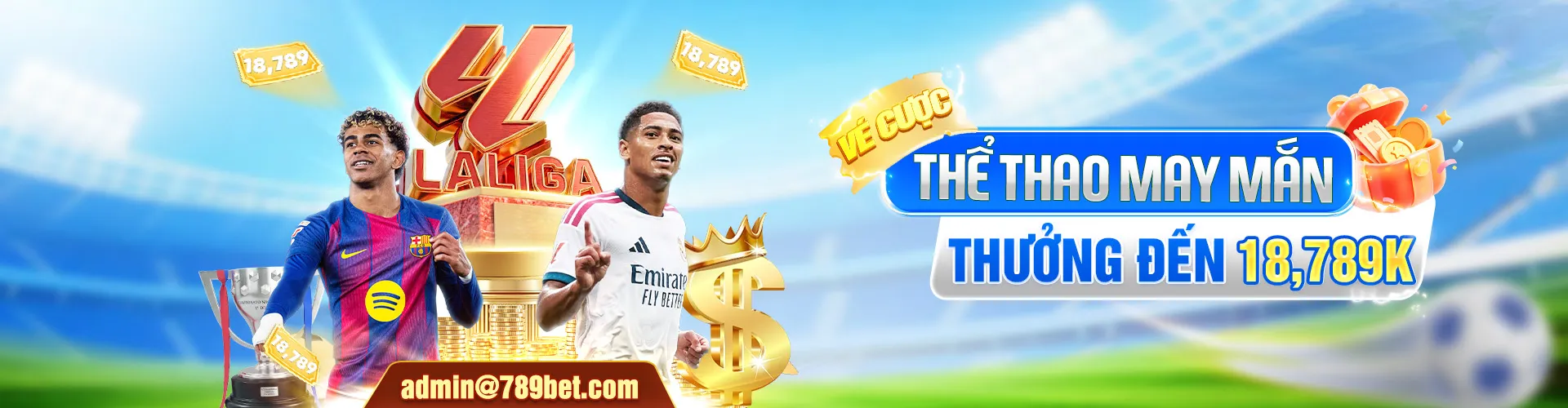 thể thao may mắn thưởng đến 18,789k